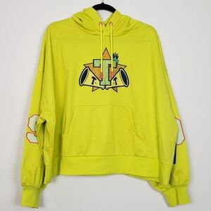 Disney x Color Me Courtney Princess Tiana Cropped Pullover Hoodie 2X Citron